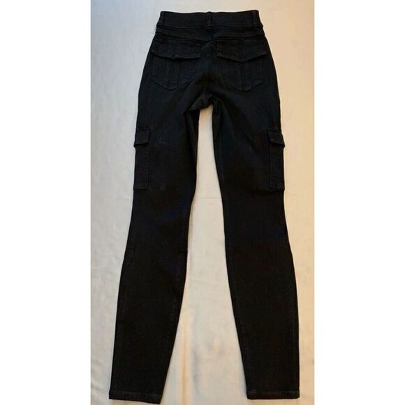 Spanx Stretch Twill Ankle Cargo Pant Washed Black Womens XS 20311R New NWT - Picture 4 of 16